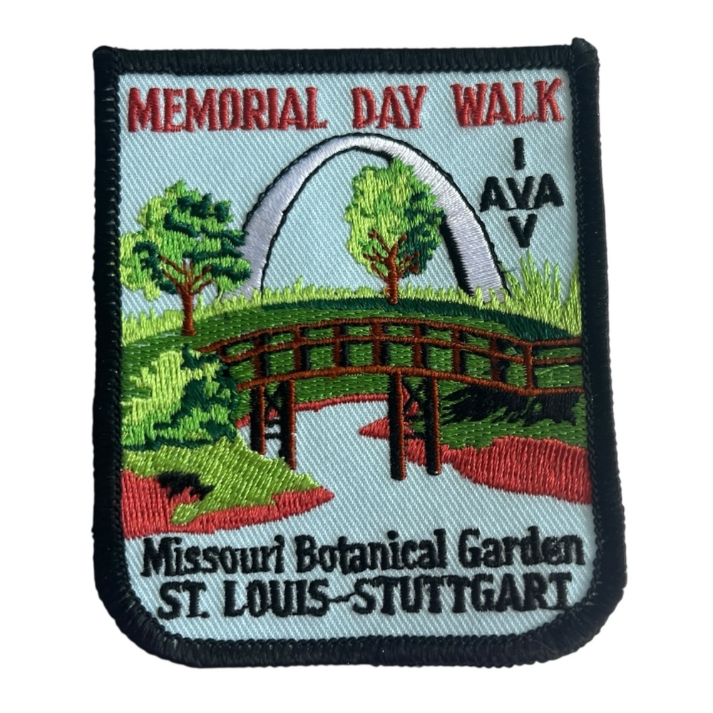 Vintage Patch Memorial Day Walk Missouri Botanical Garden Stl Saint Louis Park